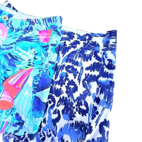 Lilly Pulitzer 2 Pc Lot Tropical Resort Callahan Shorts Set Women Sz 4 - Picture 4 of 10